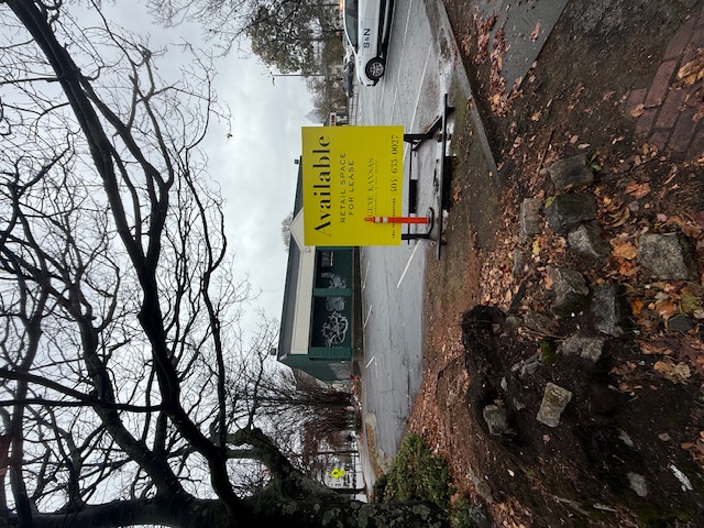 Photograph of Forward to Victory freestanding sign site possibility.