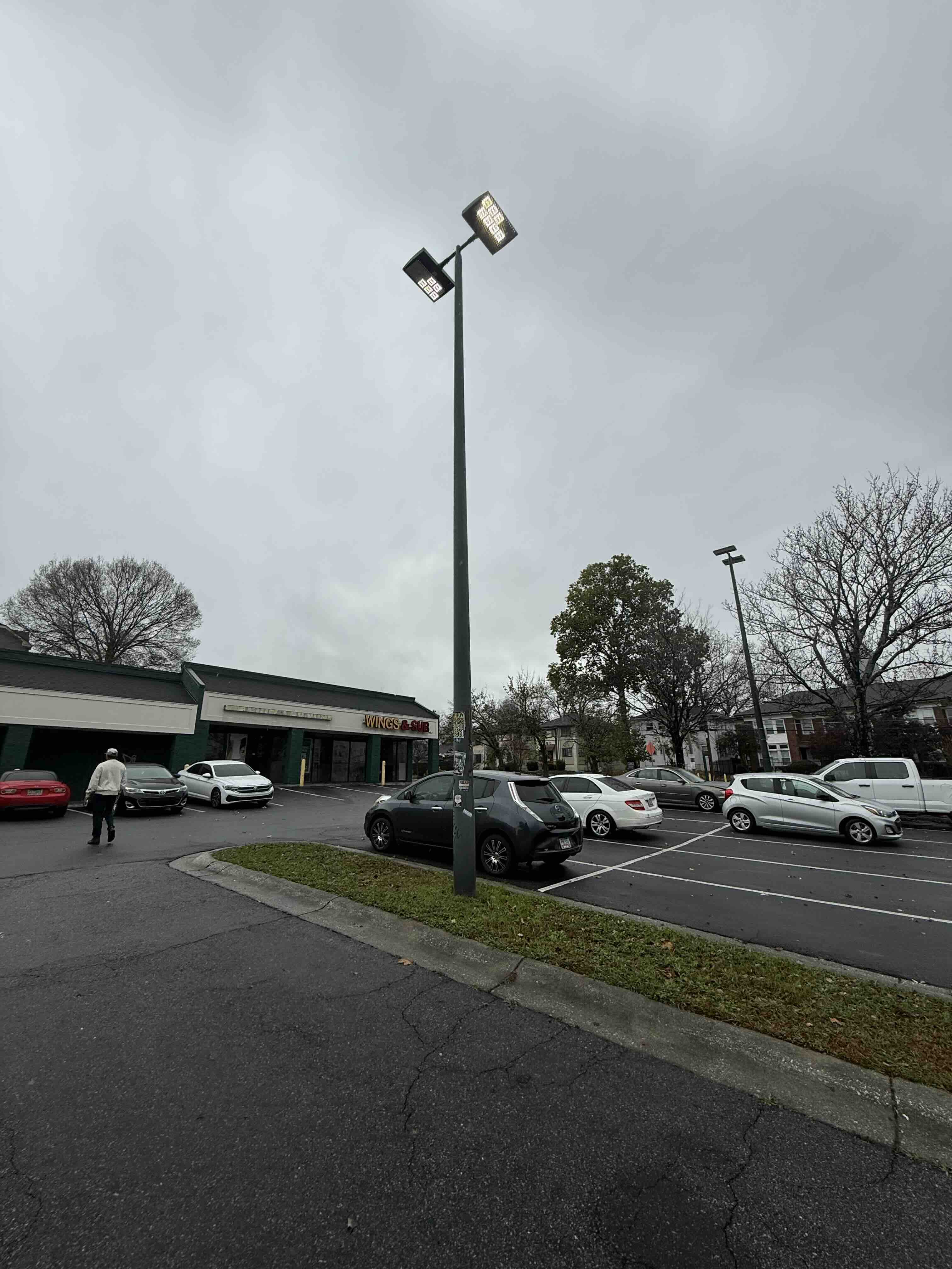 Photograph of Forward to Victory light poles site possibility 2.
