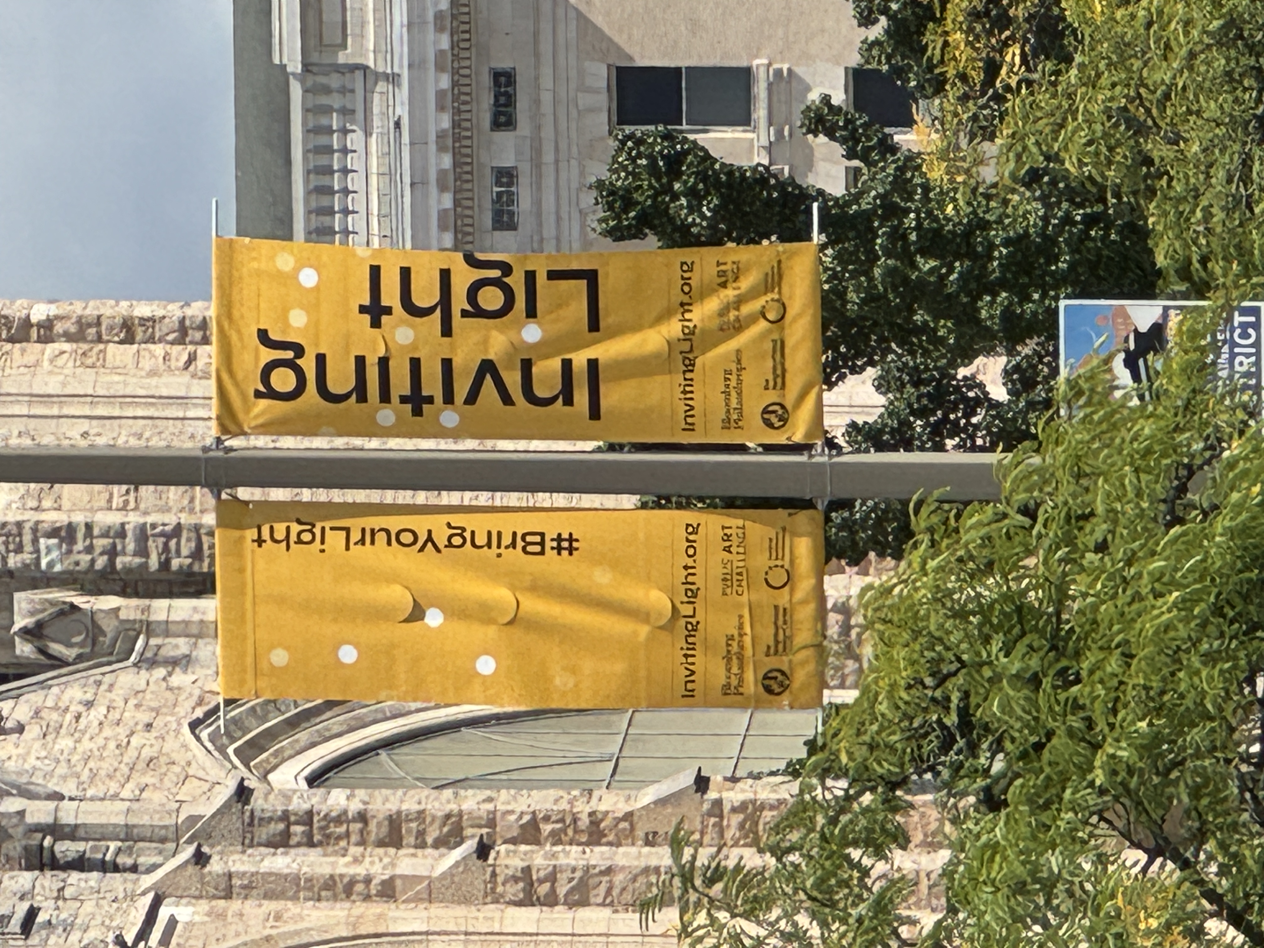 On-site photo of wayfinding installation or site.