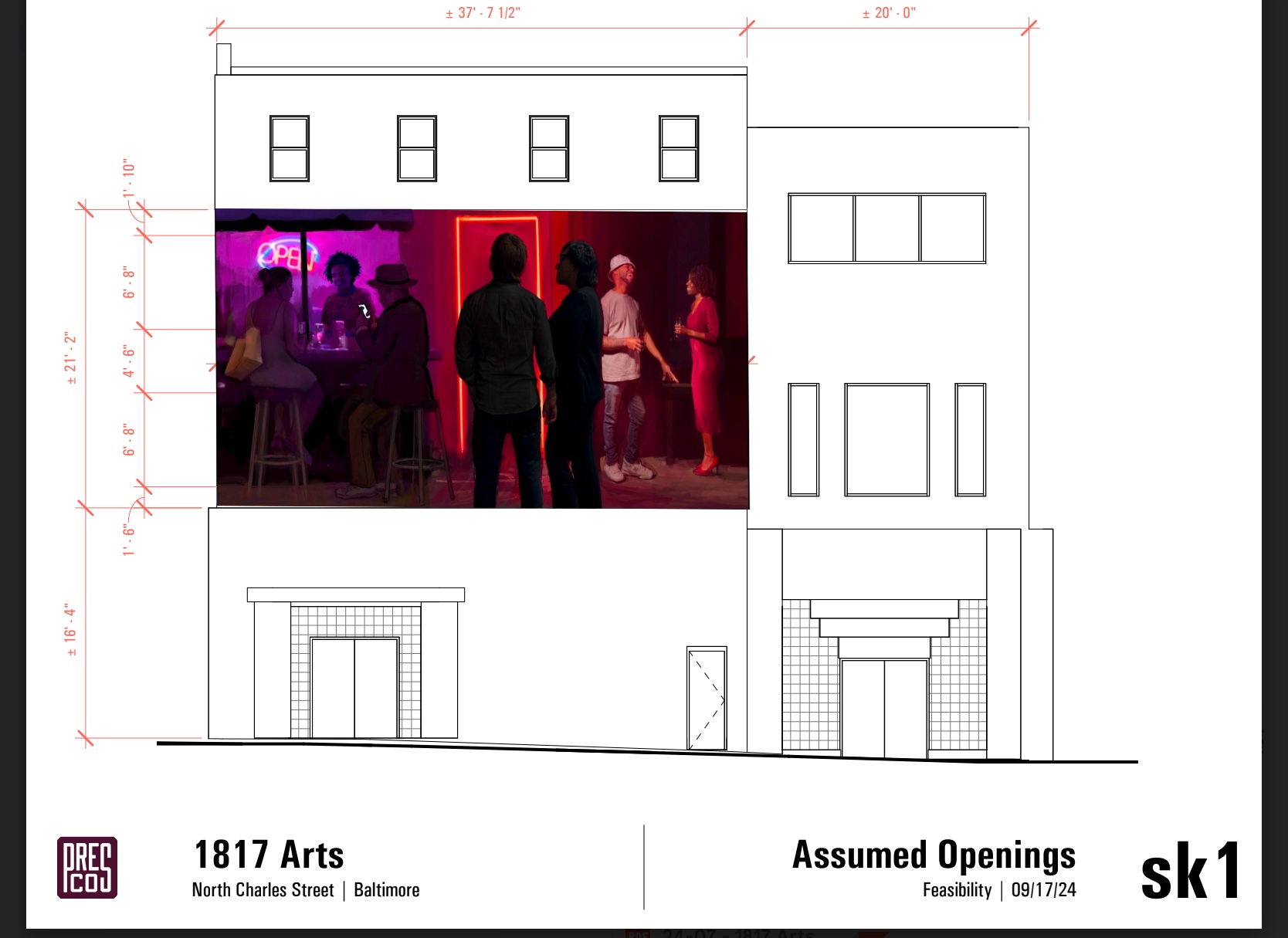Draft photo for Aurora installation.
