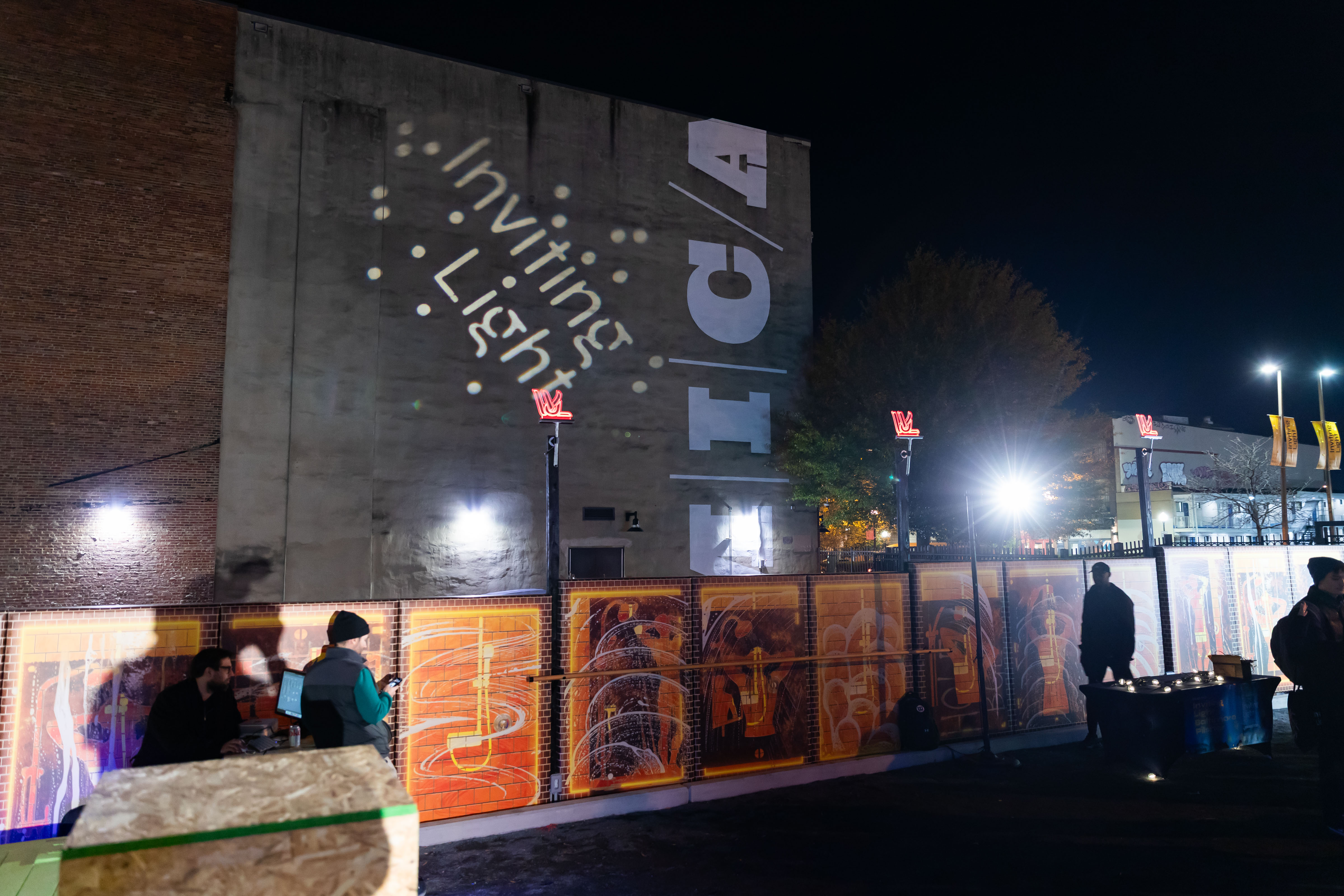 The Soft Gym installation during its opening night in Baltimore.