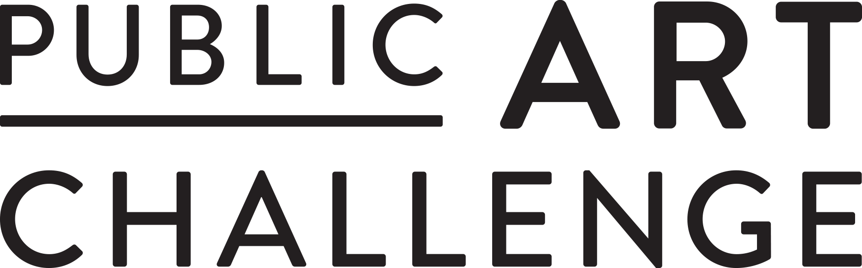 Public Art Challenge logo in black