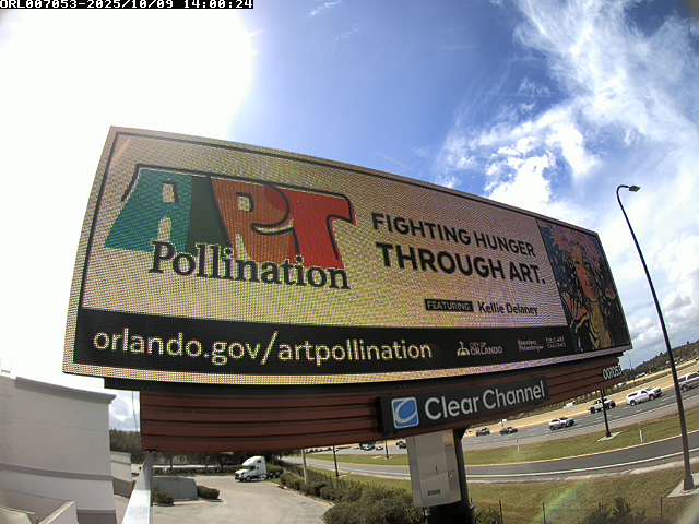 Public art billboard with Kellie Delaney design